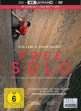 [4K蓝光原盘] [纪录片] 徒手攀岩 Free Solo (2018) / National Geographic: Free Solo / Free Solo / 赤手登峰(港) / Free Solo 2018 DOCU 2160p BluRay REMUX HEVC DTS-HD MA 5.1