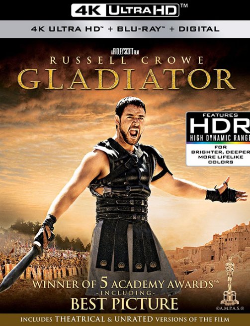 [4K蓝光原盘] 角斗士 Gladiator (2000) / 帝国骄雄(港) / 神鬼战士(台) / 鬼神战士 / Gladiator 2000 EXTENDED 2160p BluRay REMUX HEVC DTS-X 7.1 / Gladiator 2000 EXTENDED 2160p UHD BluRay x265 10bit HDR DTS-X 7.1